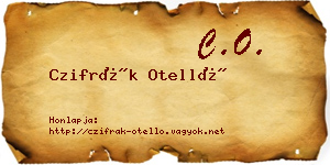 Czifrák Otelló névjegykártya